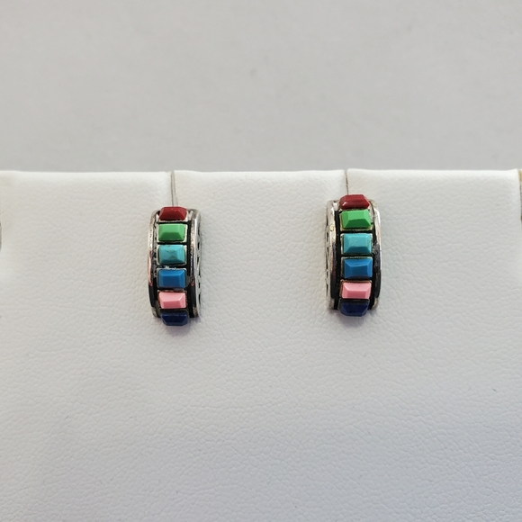 Silpada Multigemstone Post Earrings (Rare) - Picture 5 of 15